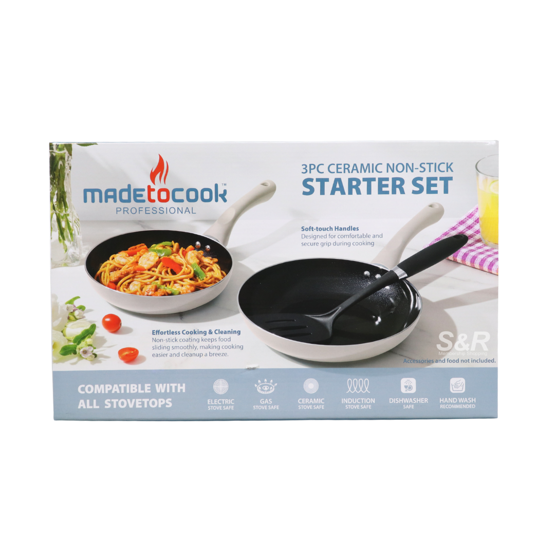 Made to Cook 3-piece Ceramic Non-stick Starter Set